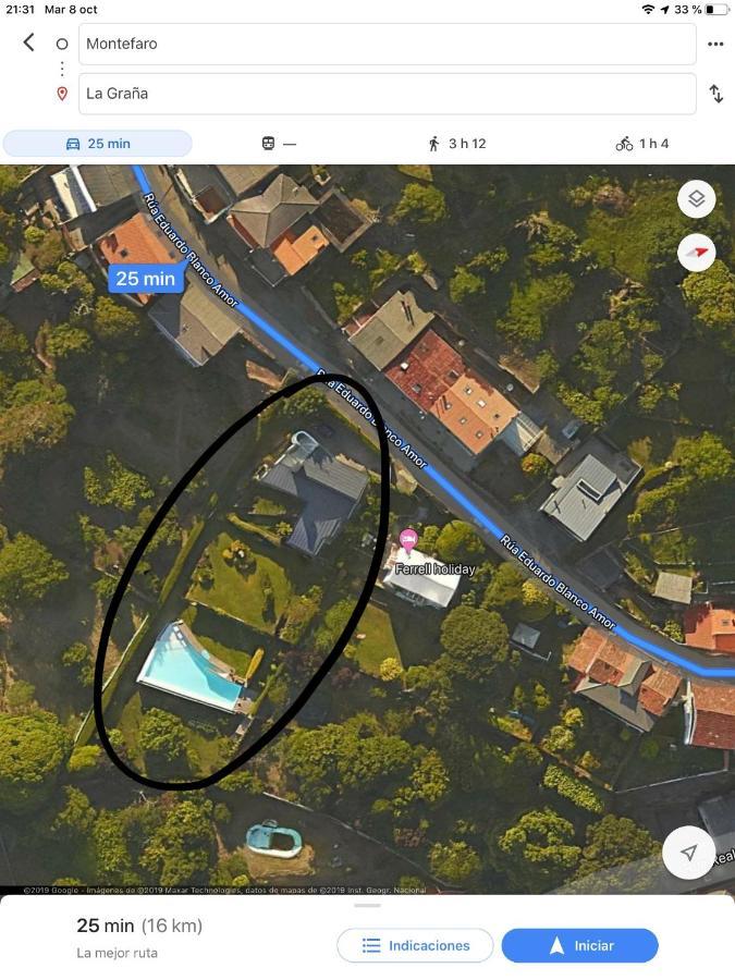 Apartamento Con Piscina Y Excelentes Vistas Ferrol Exterior photo